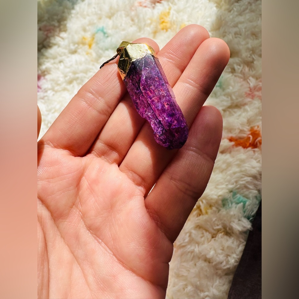 Purple quartz necklace 💜